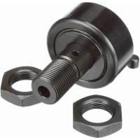 McGill Cylindrical Metric Cam Follower, Stud Mount Roller, Hex Hole, 52mm RD, Sealed