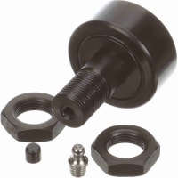 McGill Cylindrical Metric Cam Follower, Stud Mount Roller, Hex Hole, 52mm RD, Sealed