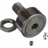 McGill Cylindrical Metric Cam Follower, Stud Mount Roller, 62mm RD, Hex Hole