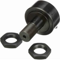 McGill Crowned Metric Cam Follower, Stud Mount Roller, 80mm RD, Screwdriver Slot