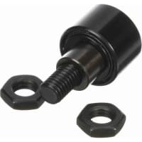 McGill Crowned Metric Cam Follower, Stud Mount Roller, Hex Hole, 16mm RD, Sealed