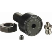 McGill Crowned Metric Cam Follower, Stud Mount Roller, Hex Hole, 22mm RD, Sealed