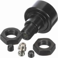 McGill Crowned Metric Cam Follower, Stud Mount Roller, 30mm RD, Screwdriver Slot