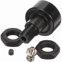 McGill Crowned Metric Cam Follower, Stud Mount Roller, Hex Hole, 26mm RD, Sealed