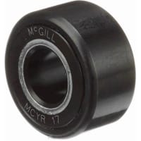 McGill Crowned Metric Cam Follower, Yoke Mount Roller, 40mm RD