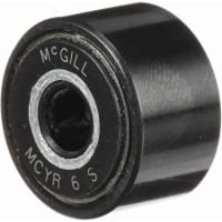 McGill Crowned Metric Cam Follower, Yoke Mount Roller, 19mm RD, Sealed