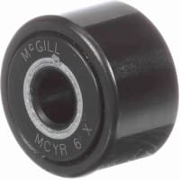 McGill Cylindrical Metric Cam Follower, Yoke Mount Roller, 19mm RD