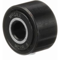 McGill Crowned Metric Cam Follower, Yoke Mount Roller, 24mm RD