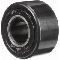 McGill Crowned Metric Cam Follower, Yoke Mount Roller, 47mm RD