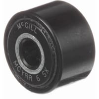 McGill Cylindrical Metric Cam Follower, Yoke Mount Roller, 19mm RD, Sealed