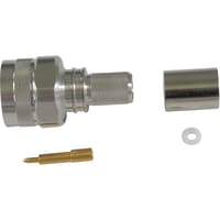 Amphenol - Times Microwave Systems Connector, N, Plug, Crimp, Solder, Hex-knurl, No Braid, LMR-400 Series