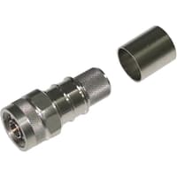 Amphenol - Times Microwave Systems Connector, N-Male Plug, Crimp, Hex-Knurl, No Braid, LMR-600 Series