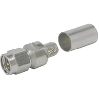 Amphenol - Times Microwave Systems Standard Connector, Crimp, SMA-Male Plug, Non-Solder, No Braid, LMR-240 Series