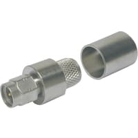 Amphenol - Times Microwave Systems Crimp Connector, SMA-Male Plug, No Braid, LMR-400 Series