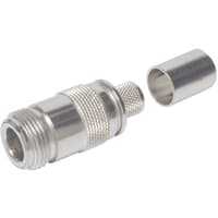 Amphenol - Times Microwave Systems Crimp Connector, N-Female Jack, Solder Pin, LMR-400 Series