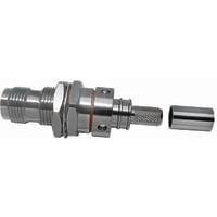 Amphenol - Times Microwave Systems Standard Connector, Female Bulkhead Jack, Crimp, No Braid, LMR-240 Series