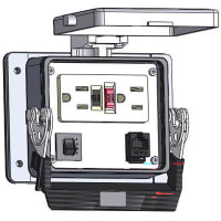 Mencom Panel Interface ConnectorsGFI; RJ45; 3A; 32