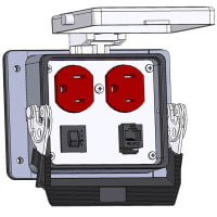 Mencom Panel Interface ConnectorsDUPX; RJ 8 WIRE; 3 AMP