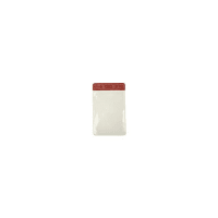 Menda HOLDER, BADGE, COLOR TOP, VERT, RED, 2-3/8INX3-3/8IN (IS)