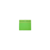 Menda BADGE HOLDER, GREEN, ZIPPER, HORIZ FORMAT, 4-1/4IN x3-5/8IN