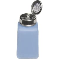 Menda Bottle, 6 Oz., Pure-Touch Cap or Pump Style, Square, Blue