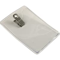 Menda Clip on Badge Holder, Vertical Format, 2-3/8 in. x 2-3/8 in.