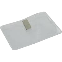 Menda Clip on Badge Holder, Horizontal Format, 3-7/8 in. x 2-5/8 in.