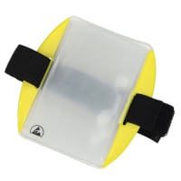 Menda Arm Band ESD Badge Holder, 2-3/8" x 3-3/8" Insert Size;Yellow