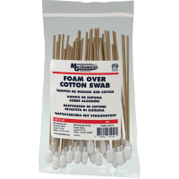 MG Chemicals Swab;Dry;Sgl-Tip;Foam on Cotton;Tip 10mmDia;Hnd-L 6";Birch;50 Swabs