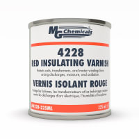 MG Chemicals Red Insulating Varnish, 7.6 oz (225mL), High Gloss, SL 5yrs, Low Viscosity, Class H