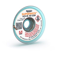 MG Chemicals SUPERWICK - #2 YELLOW, STATIC FREE, NO CLEAN, 1.27MM/0.050"; 5ft