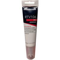 MG Chemicals Chemical, Adhesive, Sealant, Tube, Wt 2.8Oz., High Temperature, Silicone, Time 25min.