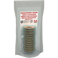 MG Chemicals Desoldering Braid; Superwick; Static Free; 1.27mm x .050 in; YL; 10 Pk