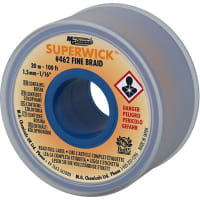 MG Chemicals Desoldering braid SUPRWIK .050in WIDTH YELLOW 100FT LENGTH