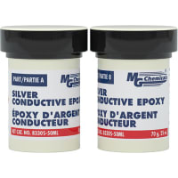 MG Chemicals Silver Conductive Epoxy, 4 Hour Pot Life, Ext Conductivity Tube Kit, 1.7 Oz (50 mL)