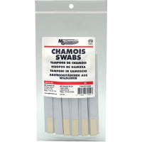 MG Chemicals Swab;Dry;Sgl-Tip;Chamois;Lint-Free;Tip 10mmDia;Hnd-L 3.15";Synthetic;50 Swabs