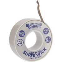 MG Chemicals Desolder, Fine braid Super Wick, 25ft L x 0.100in W, RMA type, Blue