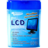 MG Chemicals Wipes, LCD screen cleaning, English/French label, tub of 50 wipes, travel, 8x10.