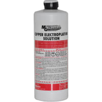 MG Chemicals Chemica Copper l Electroplating Solution, 34 oz (1 L), Liquid, Discontinued item