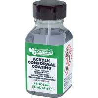 MG Chemicals Acrylic Conformal Coating, 2 oz, Bottle, Liquid, Tack:3-5 min, Cure:24 hr, IPC 830