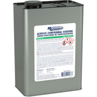 MG Chemicals Acrylic Conformal Coating, 1 Gallon, Can, Liquid, SL: 5 yrs, Cure, 24 hrs, IPC 830