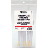 MG Chemicals Swab, Dry, Sgl-Tip, Chamois, Lint-Free, Tip 10mmDia, Hnd-L 3.15", Synthetic, 15 Swabs