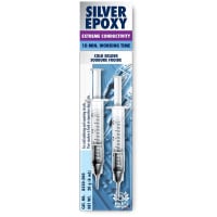 MG Chemicals Silver Conductive Epoxy, 0.64 oz (20g), Syringe, 3 yr SL, Discontinued item