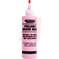 MG Chemicals Solder Mask;Peelable;Pink;Non-Flammable;High-Temp Resistant;Tube;250 ml.