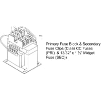 MGM Transformer Company Dual pole primary fuse block and secondary fuse clip