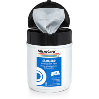 MicroCare Presaturated Wipes 70 percent IPA Based, Unlmtd. Shelf-Life, 175- 5in X 8in, Tu