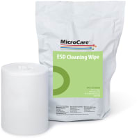 MicroCare Presaturated ESD Refill Wipes, 100 Wipes, 1.1lb Bag, 8" x 5