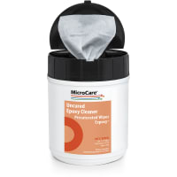 MicroCare Presaturated Wipes, Uncured Chip Bonder Cleaner, 100wipes/Plastic Tub