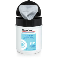 MicroCare Presaturated Wipes 99 percent IPA Based, Unlmtd. Shelf-Life, 175- 5in X 8in, Tu