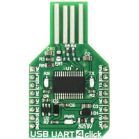 MikroElektronika USB UART 4 Click, UART, USB, 3.3V or 5V, FT232RL, 1.69"X1"